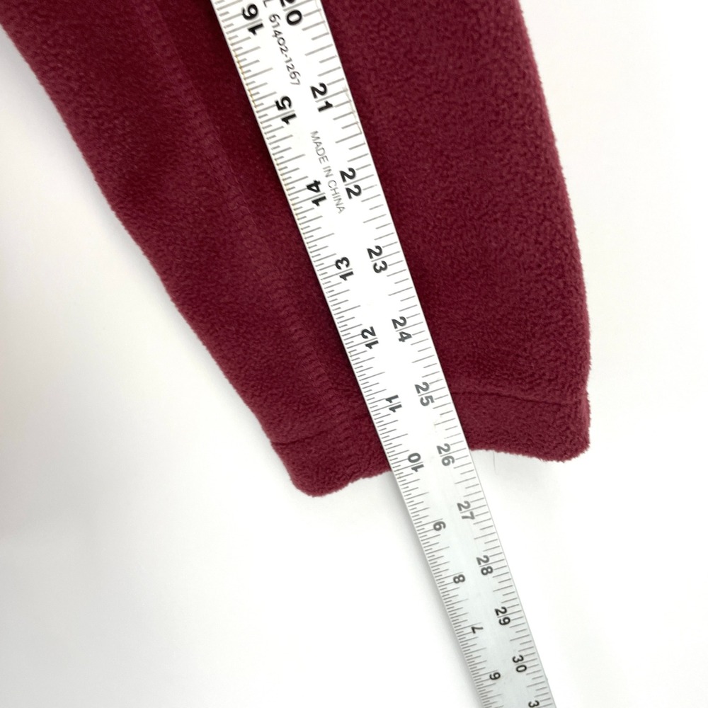 Columbia Yellowstone National Park Fleece Jacket Mens XL Maroon Full Zip Moose - Picture 7 of 9